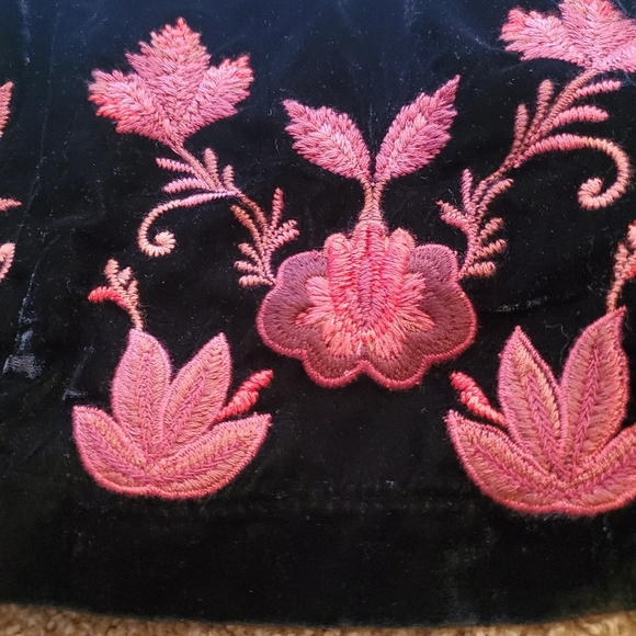 Anthropologie ett:twa Embroidered Velvet Blazer - Picture 3 of 7